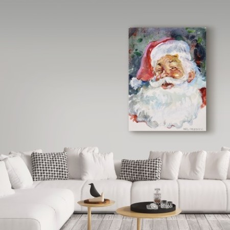 Trademark Fine Art Hal Frenck 'Santa Face' Canvas Art, 35x47 ALI35624-C3547GG
